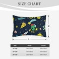 thumbnail image 6 of Daiia Funny Spaceships Bedding Waterproof Pillow Protector Zippered Queen – Bed Bug Proof Pillow Encasement-16"x24", 6 of 9
