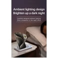 thumbnail image 4 of 3-in-1 Wireless Charger Station for iPhone 17/16/15/14/13/12/Pro Max, Apple Watch Ultra 11/10/9/8/7/SE/6/5/4/3/2/1 & AirPods 4/3/Pro Samsung S24/S23/S22 Foldable Fast Charging Dock-White, 4 of 9