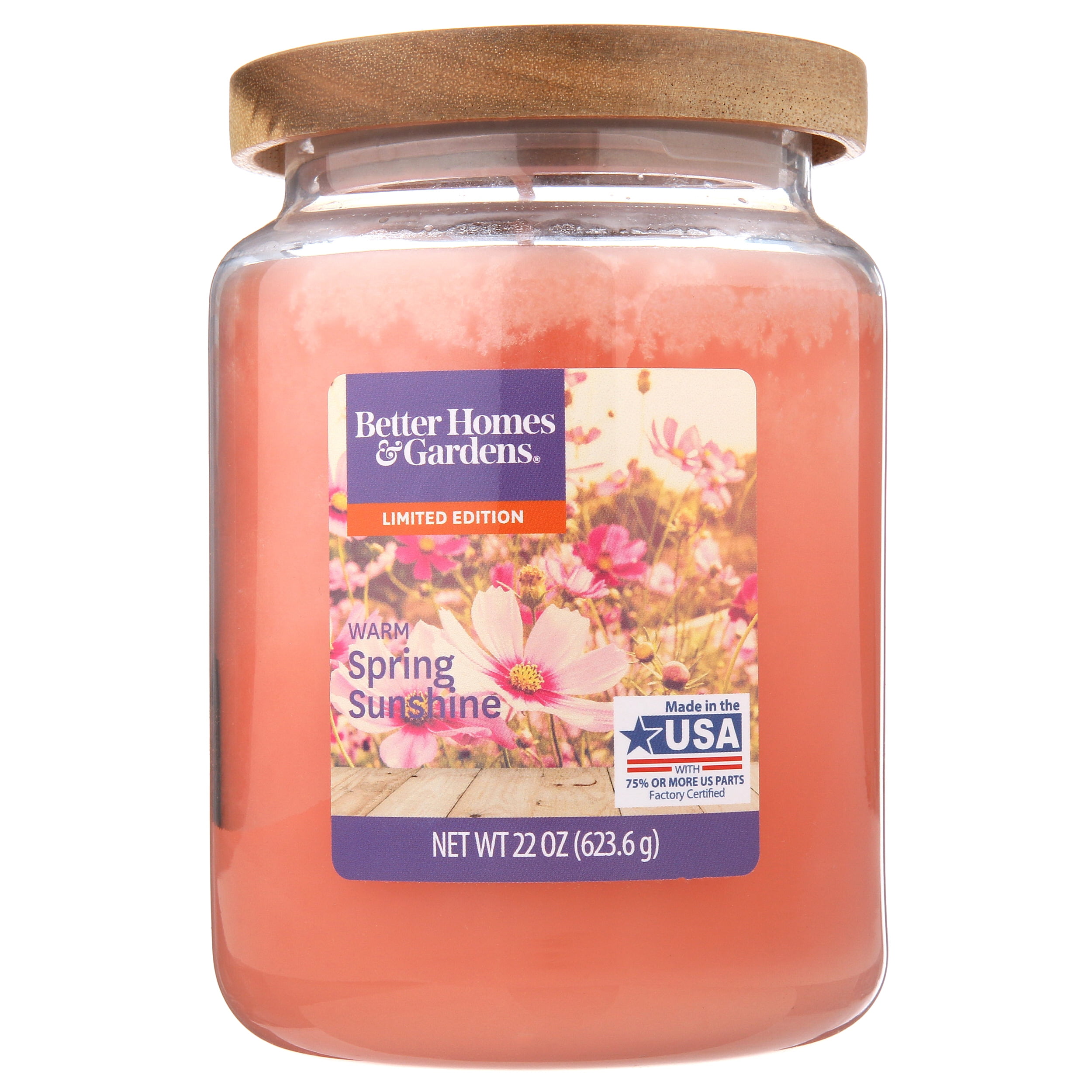 Better Homes & Gardens Warm Spring Sunshine Jar Candle, 22 oz