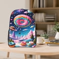 thumbnail image 5 of Rocae Colorful Donut for 16inch Clear Backpack Transparent School Backpack for Women Men, Capacity Clear Bag for College, Travel, 5 of 7