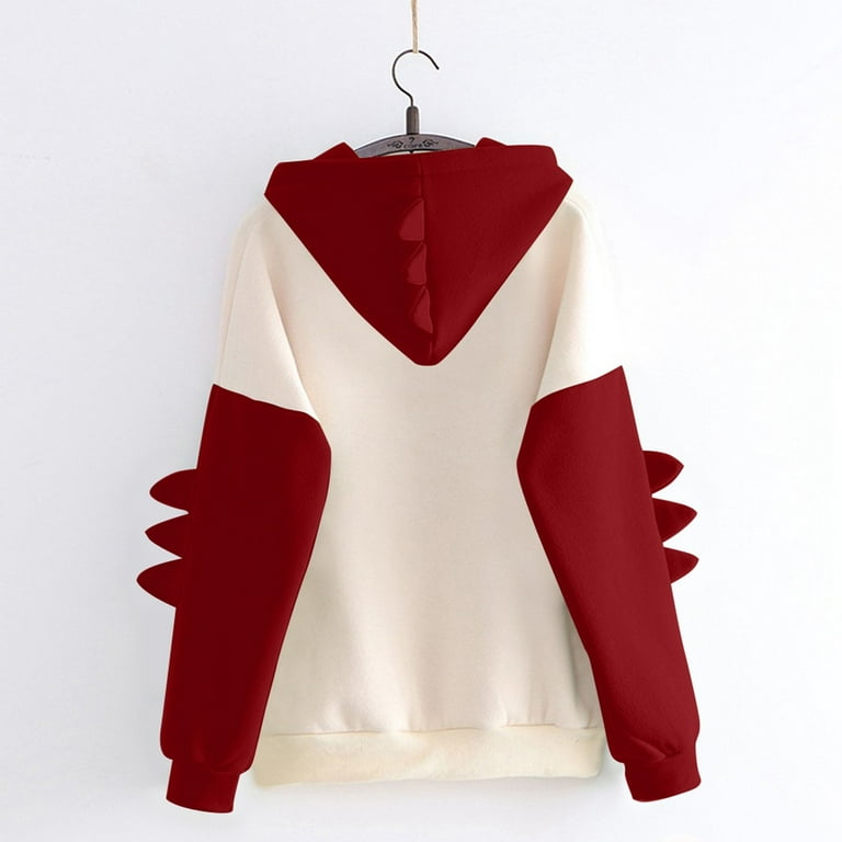 jsaierl Dinosaur Hoodie, Dino Hoodie with Pockets, Dinosaur