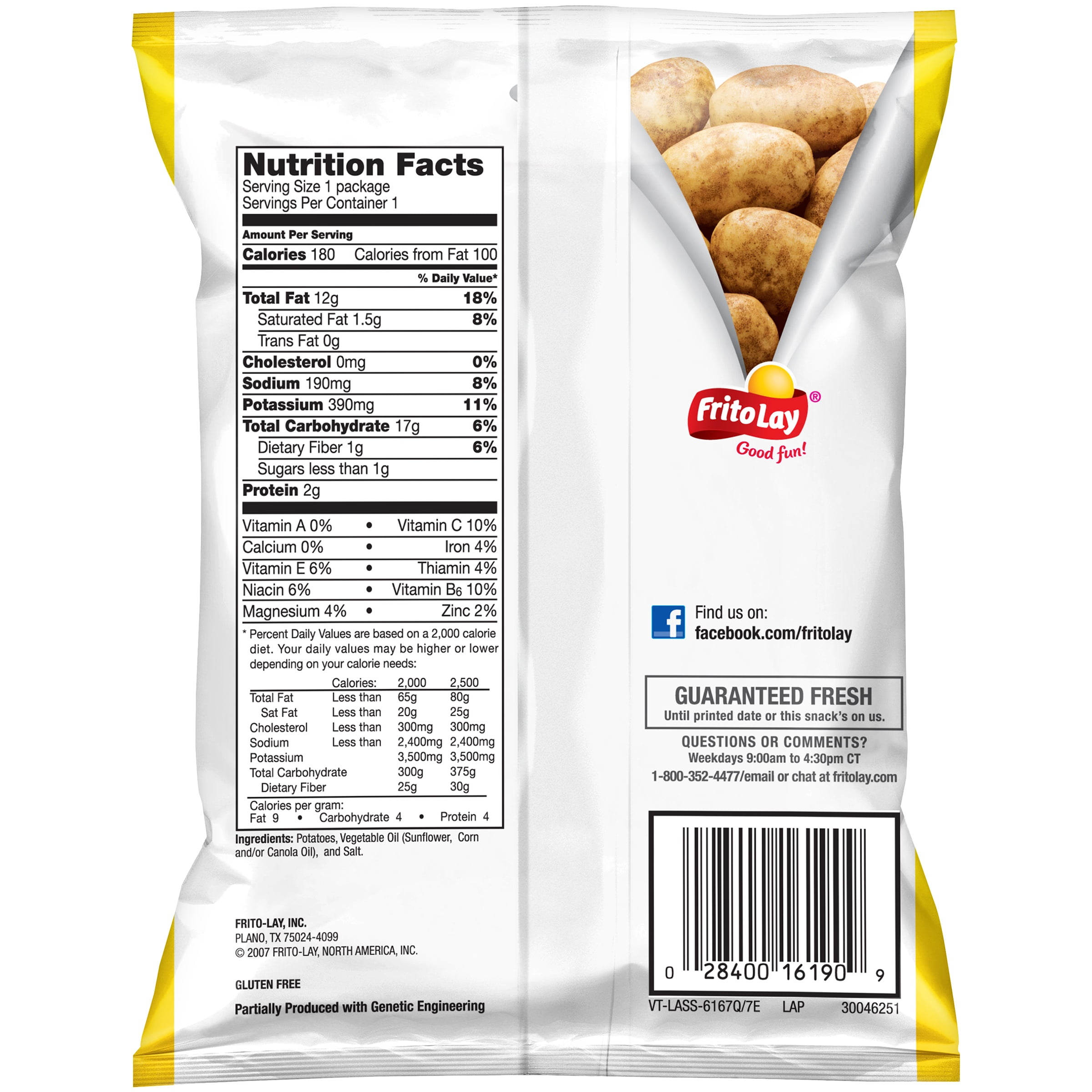 Lays Chips Nutrition Facts Small Bag – Runners High Nutrition
