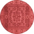 thumbnail image 1 of Ahgly Company Indoor Round Persian Red Bohemian Area Rugs, 4' Round, 1 of 4
