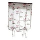 thumbnail image 1 of Cortina romana con lazos y bordado floral de 1 panel para ventana de balcón Rosa, 1 of 9
