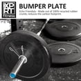 thumbnail image 5 of XPRT Fitness Olympic Crumb Rubber Bumper Plate 15 lb. PAIR - Weight Lifting Plate for Cross Training, Olympic Lifting, Power lifting, Strength & Conditioning, Fits 2" Diameter Barbell, 5 of 7