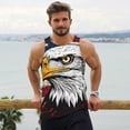 thumbnail image 6 of Salouo American Bald Eagle for Men's Tank Tops,Sleeveless Muscle Shirts for Men Quick Dry Workout Tank Top Gym Muscle Tee Fitness Bodybuilding Sleeveless T Shirt-Small, 6 of 7