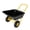 Black, variant on Wheelbarrow with Two 10-inch Pneumatic Wheels, Garden Cart with 35 Liters and non-porous Design, Dual-Wheel Home Utility Yard Wheelbarrow for Outdoor, Lawn, Yard, Farm, Ranch, Black