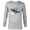 Athletic Heather, variant on Avatar: The Way of Water Jake Sully Riding Skimwing Painted - Long Sleeve T-Shirt for Men - Customized-White