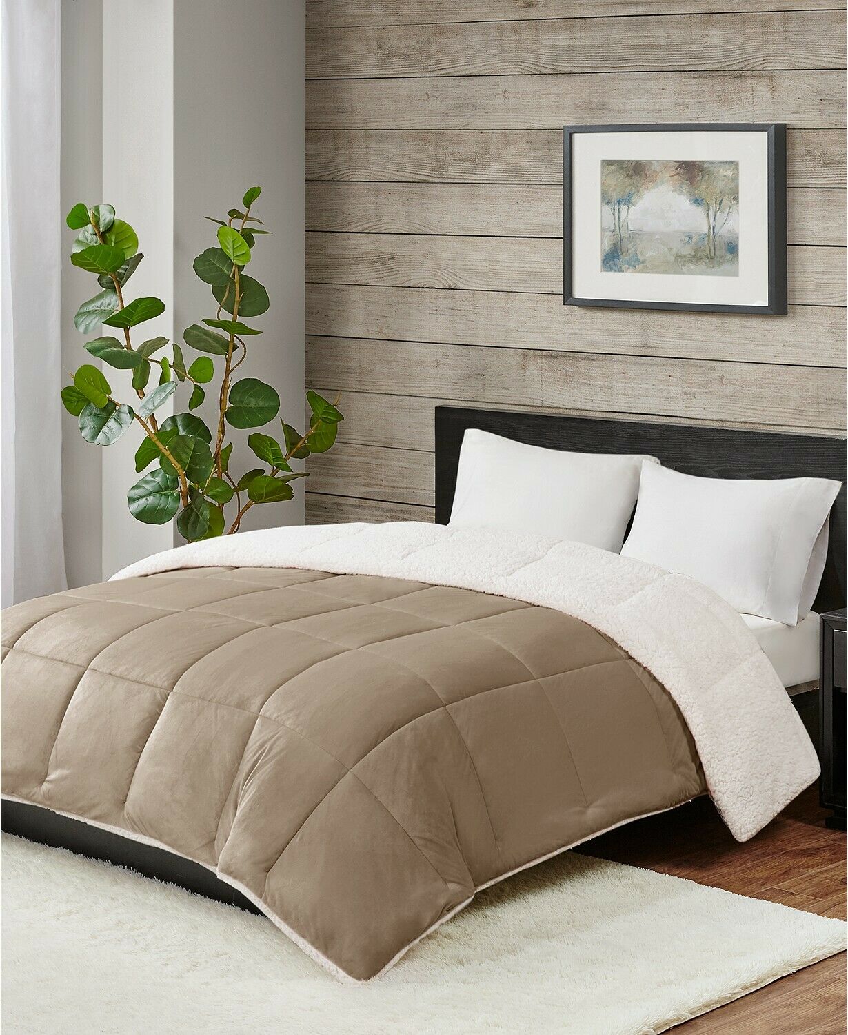 Premier Comfort Velvet Sherpa Reversible Down Alternative Twin