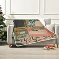 thumbnail image 7 of Yayeee Throw Blanket for Couch Soft Warm 60" x 80" Sofa Chair Bed Decoration, Pink and Green Cat, 7 of 7