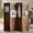 4 Panel Retro Brown, variant on Aletheiawu 6 Panel Wood Room Divider Folding Privacy Screens, No Installation Required, Retro Brown