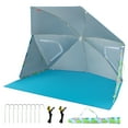 thumbnail image 6 of Gymax Convertible Beach Tent for 2-4 People w/ Roll-Up Windows Dual Side Flaps, 6 of 10