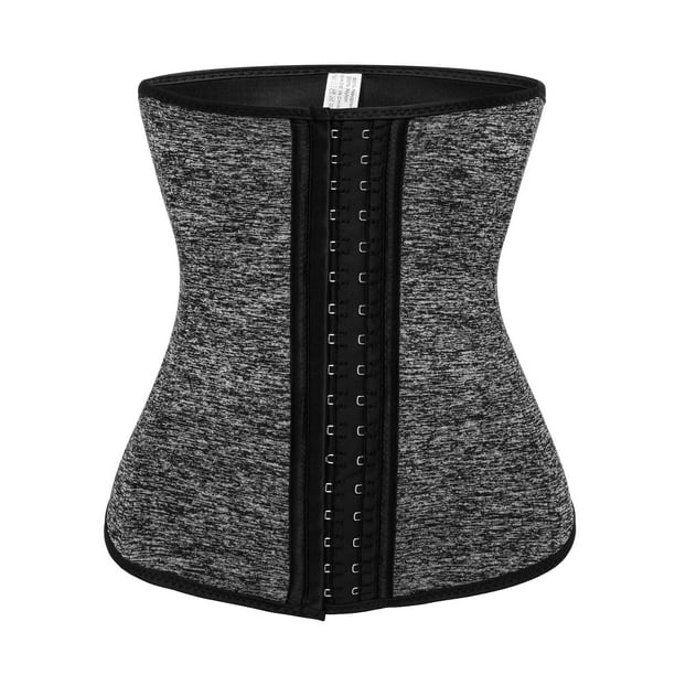 Women Neoprene Waist Trainer Zipper Vest Body Shaper Corset Girdle Slimming  Belt