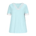 thumbnail image 4 of LVHAOGJOB T-Shirts à Manches Courtes pour Femmes, Hauts Amples Unis pour Femmes, 4 of 6