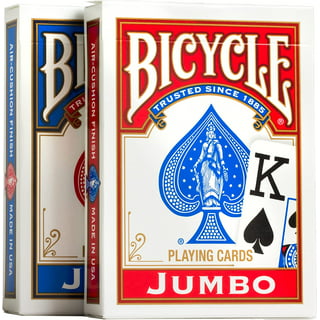 PLAYING CARDS PREMIUM JUMBO BIG LARGE DECK CARD GAME PLASTIC COATED PLAYING  CARD