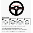 thumbnail image 5 of 10L0L 14 inch Golf Cart Steering Wheel Cover Fit Club Car DS Precedent Yamaha G29 White +Black, 5 of 7