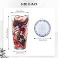 thumbnail image 4 of Vaso de 20 oz Demon Slayer Kimetsu No Yaiba, taza de viaje de café con aislamiento al vacío de acero inoxidable, taza de café, taza de viaje con tapa, taza térmica para exteriores, 4 of 8