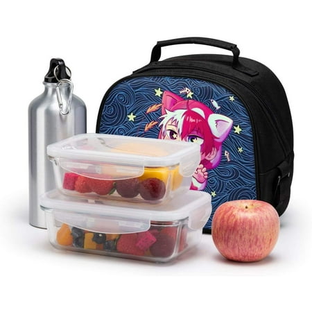 My Hero Academia Anime Kids Lunch Box Soft Sided Compartments Lunch Bag