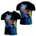 thumbnail image 1 of New Creative Design Dragonfly graphic t shirts Summer Fashion Interesting Personality Printing Round Neck Short Sleeve Tees Tops, 1 of 5