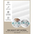 thumbnail image 2 of Dining Room Chair Seat Covers, Gradient Design Vintage Morocco Pattern Turquoise Gray Removable Stretch Cushion Slipcovers Protector for Holiday Party Festival Decoration, Set of 4, 2 of 6
