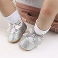thumbnail image 2 of Baby Girl Shoes Non Slip Soft Sole PU Leather Infant Toddler Mary Jane Flats First Walker Crib Dress Oxford Shoes 3-18 Months, 2 of 7