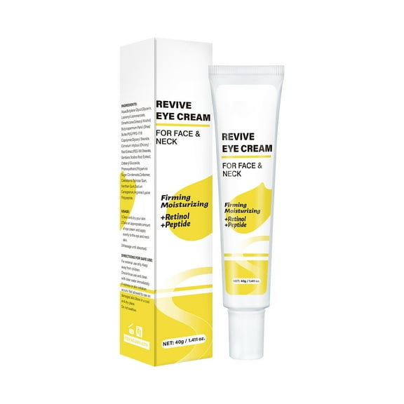 HHBEAUTY Under Eye Cream for Dark Circles and Puffiness - Caffeine Eye Cream Anti Aging Brightener With Niacinamide, Squalane, Peptide Complex, Korean Skin Care Formula - Puffy Eyes