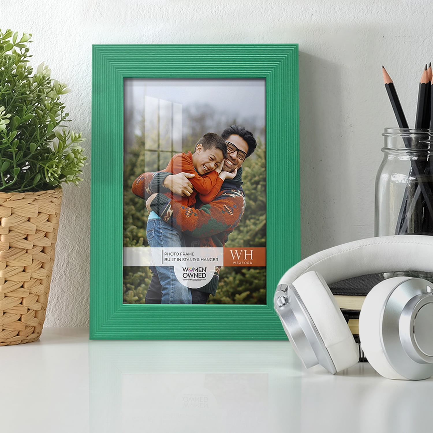 Emerald Green Rustic Picture Frame, 4 x 6