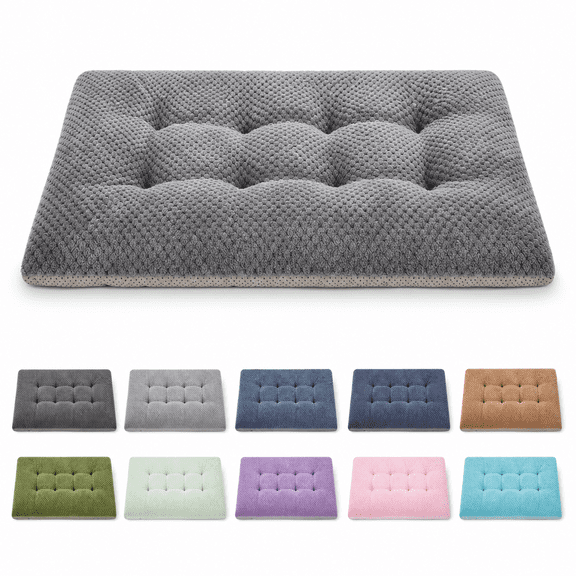 Fuzzy Deluxe Pet Beds Super Plush Dog Cat Bed L-Grape Purple 23" x 35"