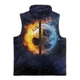 thumbnail image 4 of Pzuqiu Soccer Boys Zip Up Sleeveless Vest Size 3 Comfortable Casual Fall Winter Warm Outerwear With Pockets Personalized Fashion Fall Outerwear Versatile for Daily Life, 4 of 7