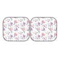 thumbnail image 4 of Picia Rose Flower B 2 Piece Car Windshield Sun Shade Foldable | Foldable Sun Shield for Front Window Blocks UV Rays and Keeps Your Vehicle Cool-Small, 4 of 7