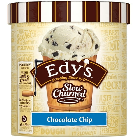 EDY'S/DREYER'S Slow Churned Chocolate Chip Light Ice Cream 1.5 qt. Carton
