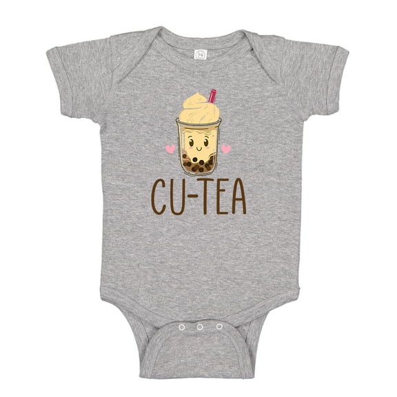 Cu-Tea Baby Bodysuit One Piece NB Athletic Heather