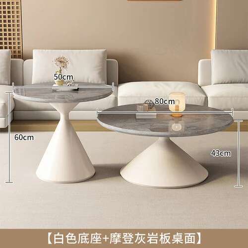 Mesa de centro Circular moderna, suelo original, ahorro de espacio para el hogar, juego de mesa de centro única, muebles de salón Kaffee Tische