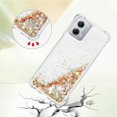 thumbnail image 4 of Case for Motorola Moto G 5G 2023 Case Glitter Cute Luxury Love Liquid Quicksand Clear Soft TPU Girls Women Stylish Bumper Shockproof Protective Cover for Moto G 5G 2023 Golden YB, 4 of 14