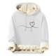 thumbnail image 2 of Sudadera con capucha para hombre, informal, de moda, con estampado de San Valentín, de manga larga, con bolsillo, de poliéster, 2 of 4