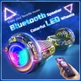 thumbnail image 7 of LENOGE Bluetooth Hoverboard, 6.5" 300W Powerful Motor Hover Board with LED Lights, 6-10MPH Max Speed Self Balancing Electric Scooter, 7 of 7