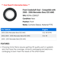 thumbnail image 2 of Front Crankshaft Seal - Compatible with 2000 - 2006 Mercedes-Benz E55 AMG 2001 2002 2003 2004 2005, 2 of 2