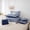 Navy K, variant on Erosebridal Letter M Kids Twin Bedding Sets 7-Piece, Modern Abstract Bedding Comforter Set, Blue Reversible