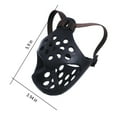 thumbnail image 3 of Anti-Bite Dog Muzzle,Short-Billed Rubber Muzzle,Breathable Design,Secure Straps for Small Breeds,Training Aid,Non-Slip Comfort Muzzle,Pet Safety Gear|Plastic,Black,MIANHT, 3 of 8