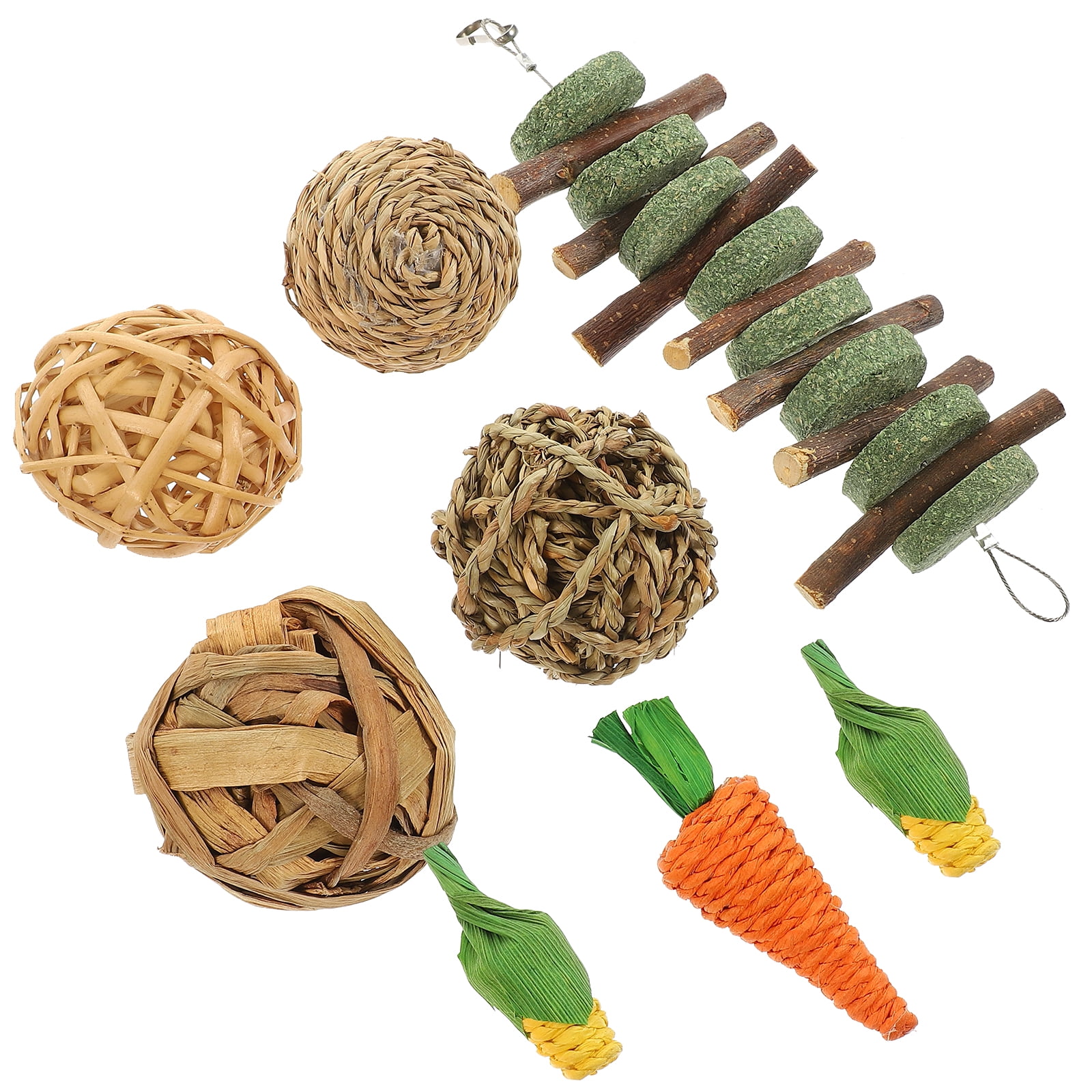 LULULION Small Pets Enrichment Toys Rats Indoor Play 24Pack 11.8X3.14X9.82in