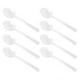 thumbnail image 1 of Mini cucharas de plástico transparentes de 100 Uds.Cucharas de cubiertos desechables para aperitivo de postre de helado de gelatina HOMEMAXS MX2473134, 1 of 6