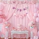 thumbnail image 4 of Cortinas de fondo PARTISKY Baby Pink de 4 x 3 m de poliéster, 4 of 8
