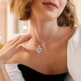 thumbnail image 3 of Turandoss Heart Initial Necklaces for Women Dainty 14K Gold Plated CZ Heart Pendant with Tiny Letter A-Z Waterproof Trendy Jewelry Valentine's Day Birthday Gifts for Women Girls, 3 of 8