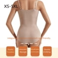 thumbnail image 3 of Prenda moldeadora de cuerpo con tirantes unidos que levanta caderas y adelgaza el abdomen, corsé de cintura de plástico de talla grande para mujer con escote triangular y abertura en la parte, 3 of 6