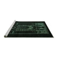 thumbnail image 2 of Ahgly Company Machine Washable Indoor Rectangle Persian Turquoise Blue Traditional Area Rugs, 8' x 10', 2 of 4