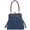 blue, variant on Denim Canvas Kiss Lock Mini Bag for Women, Small Crossbody & Handbag with Wooden Handle, 7.68×7.48×1.18in (19.5×19×3cm), 0.44lb (0.2kg), Urban Minimalist Phone Bag