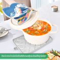 thumbnail image 3 of Yayeee Pot Holders Kitchen Heat Resistant with Pocket 7"x9.8" Cotton Oven Cooking Hot Pads, Abstract Snow Mountain, 3 of 7