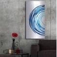 thumbnail image 5 of Luxe Metal Art 'Blue Vortex I' by Grace Popp Metal Wall Art, 24"x48", 5 of 9