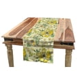 thumbnail image 1 of Floral Table Runner, Watercolor Style Illustration of Rhythmic Blossoms in Pastel Colors, Dining Room Kitchen Rectangular Runner, 3 Sizes, by Ambesonne, 1 of 2