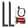 thumbnail image 2 of PCIe  Adapter, 2.4GHz 5GHz PCIe  Card 1200Mbps Powerful Coverage  for Desktop, 2 of 7